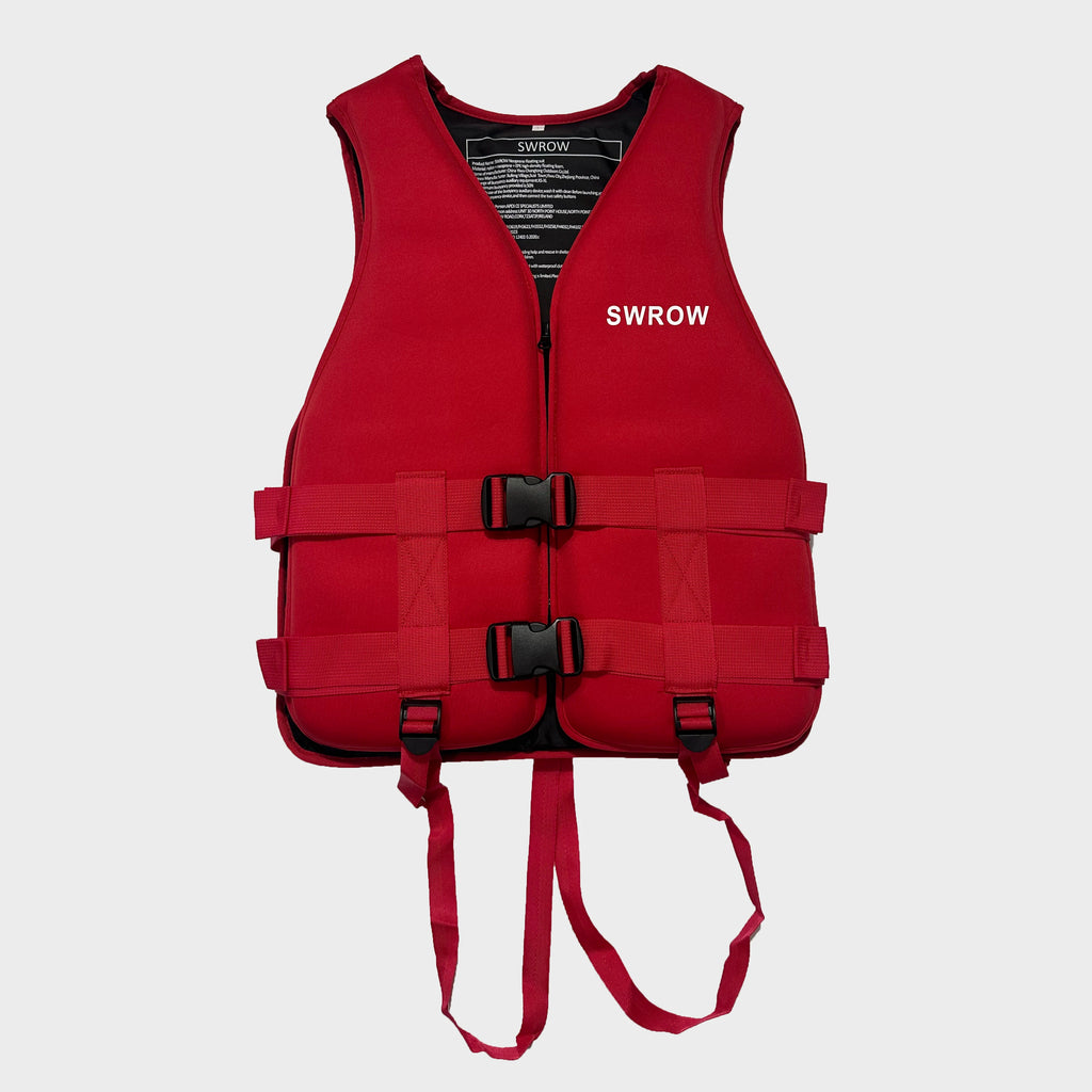 Gilet de Flottabilité SWROW Néoprène – Enfant & Adulte – Kayak, Surf, Rafting | XS à XL