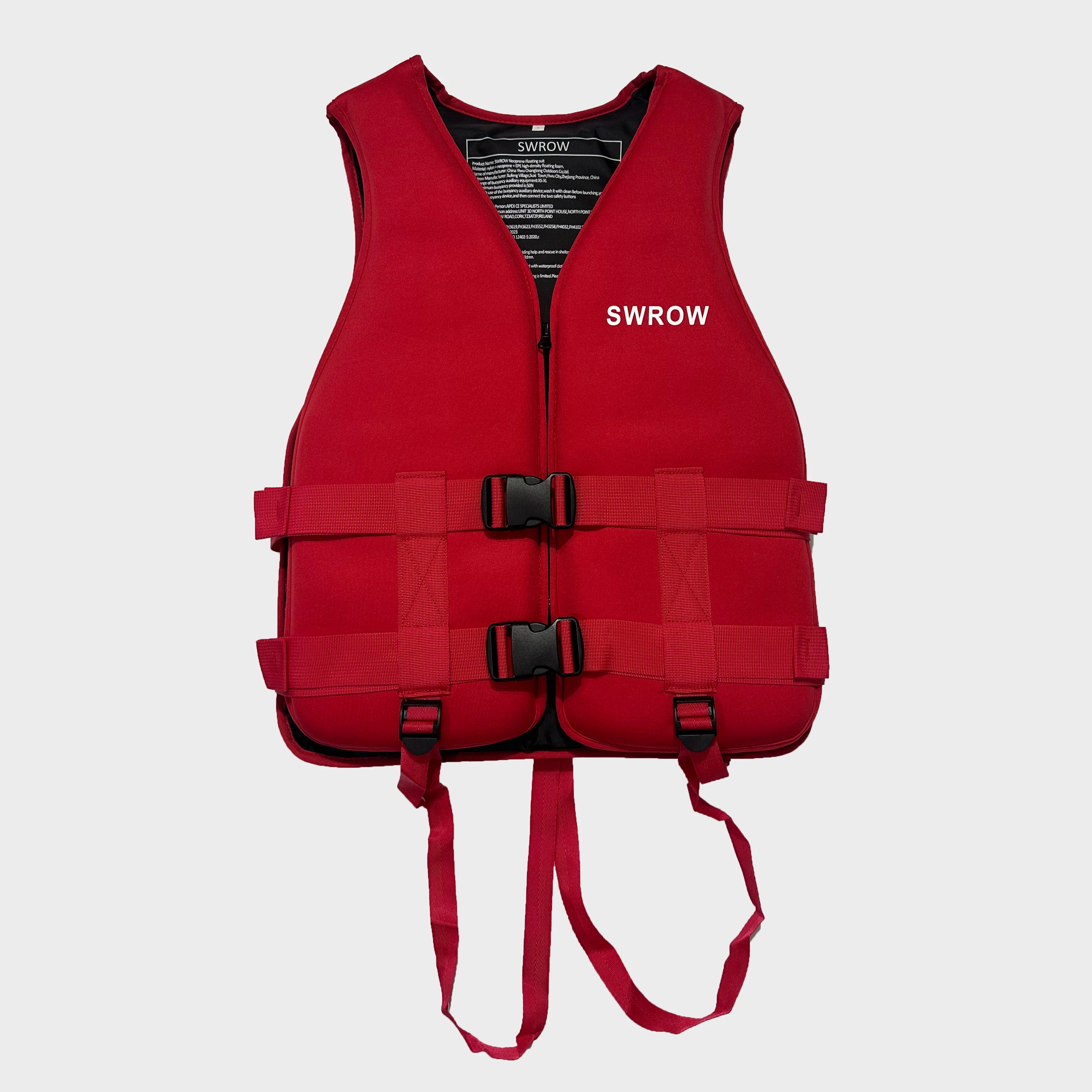 Gilet de Flottabilité SWROW Néoprène – Enfant & Adulte – Kayak, Surf, Rafting | XS à XL