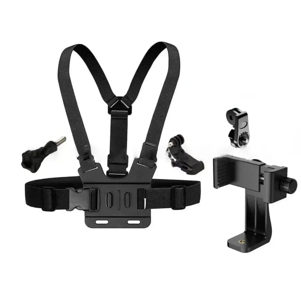 Chest harness for phone and action camera – Adjustable, jet ski and PWC compatible