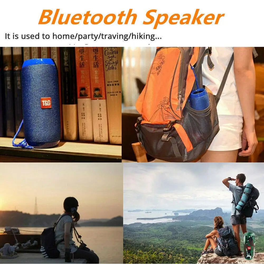 T&G TG-117 Portable Bluetooth Speaker – Stereo Sound, Deep Bass & FM Radio