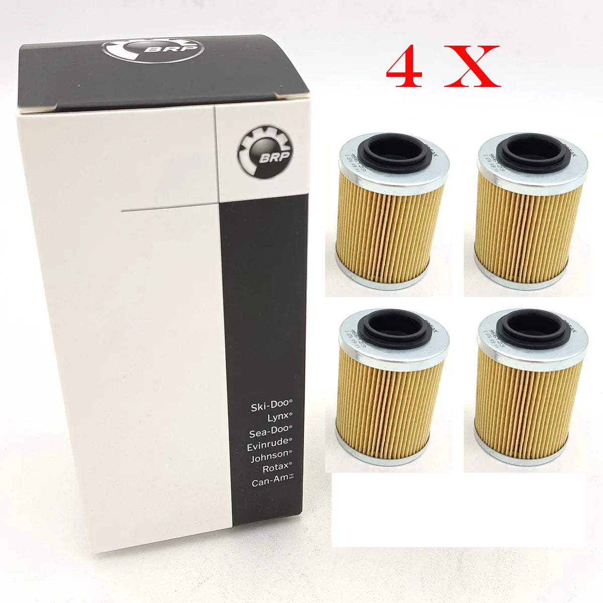 Oil Filter 420956123 + O ring SEADOO & WILLIAMS (set of 4)