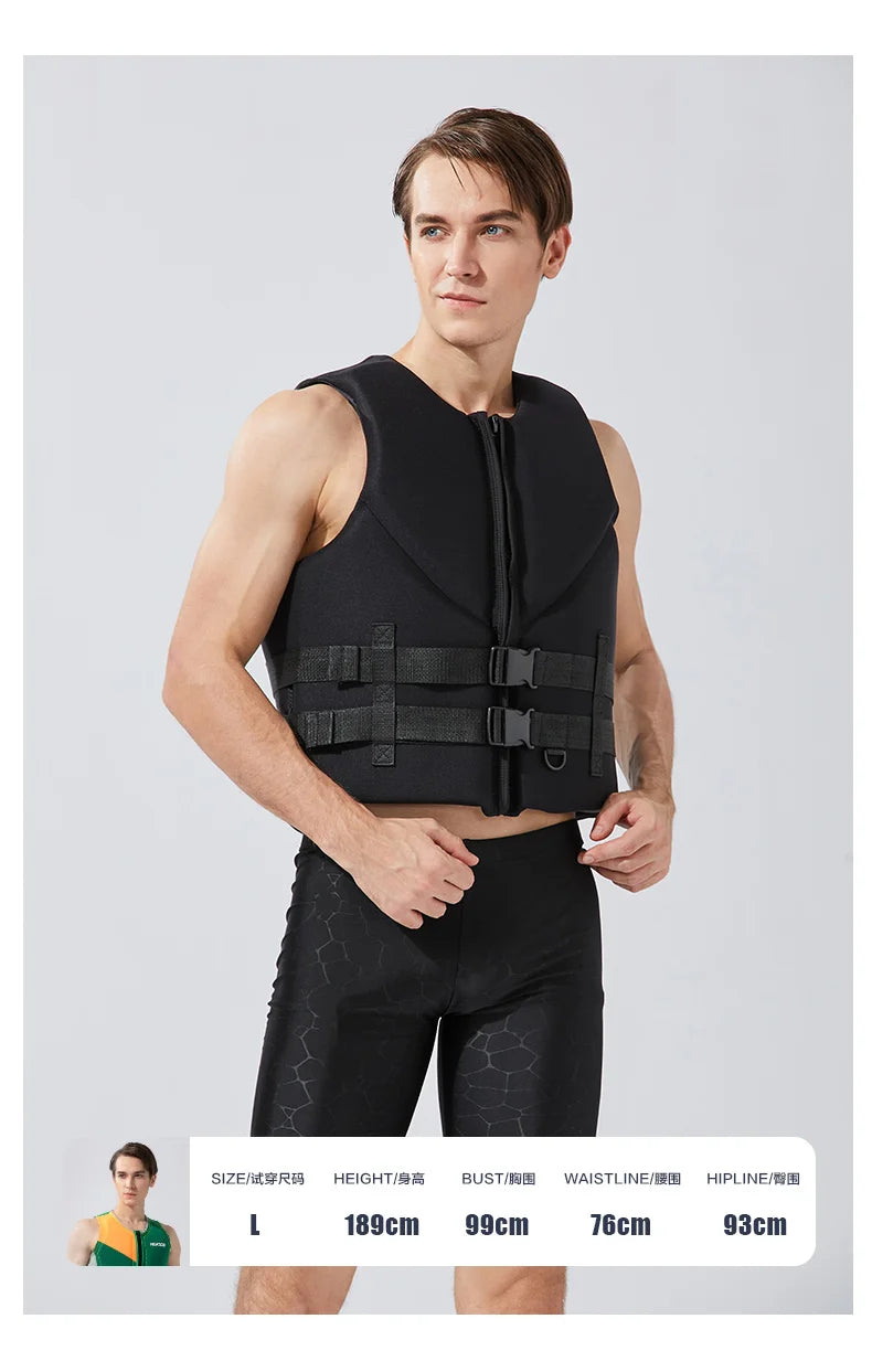 Gilet de Flotabilité Adulte Néoprène – CE – Jet Ski, Kayak, Surf, Rafting
