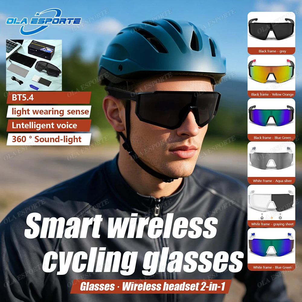 Lunettes Bluetooth audio sport – Appels, Musique, UV400 | Cyclisme & Outdoor
