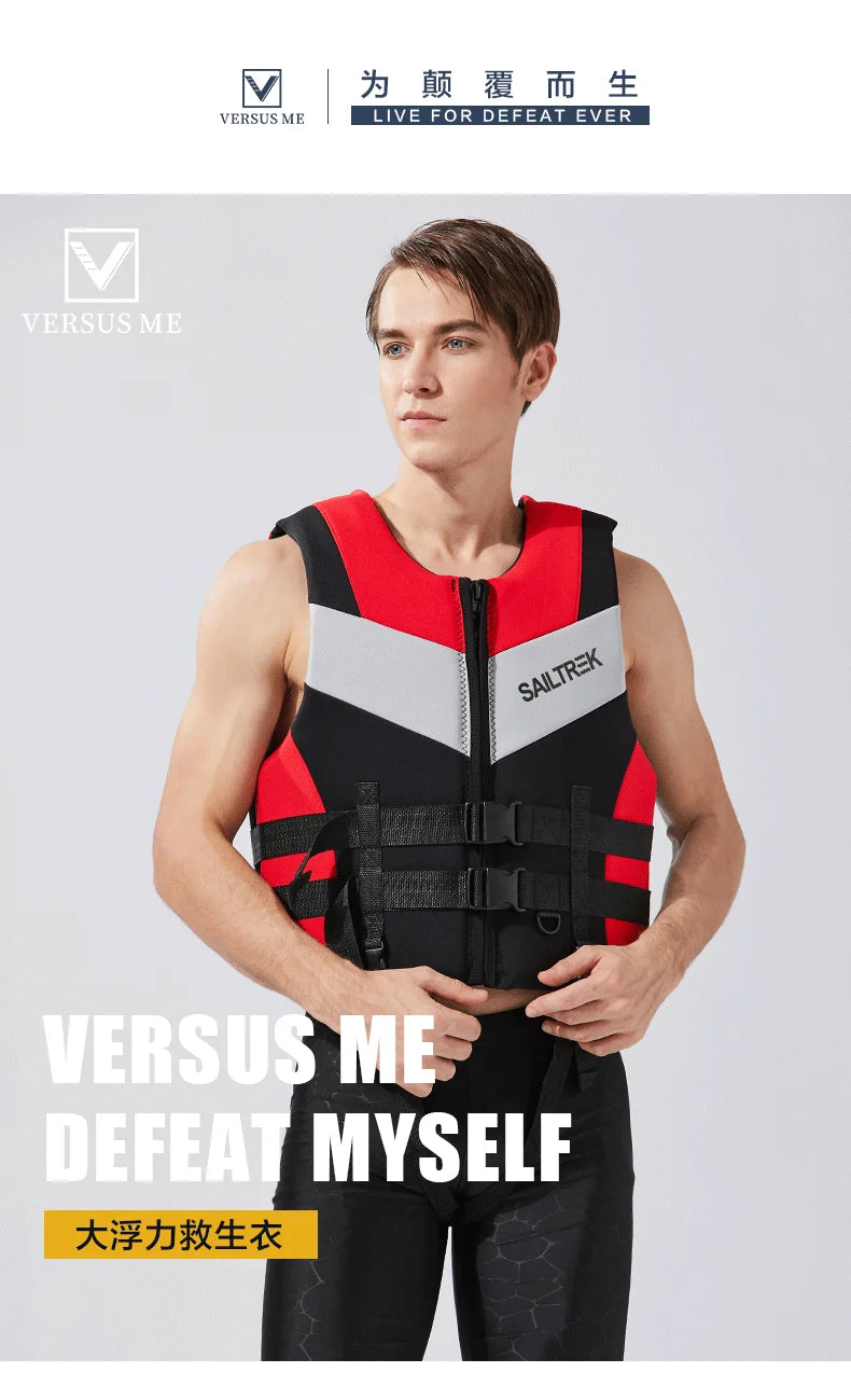 Gilet de Flotabilité Adulte Néoprène – CE – Jet Ski, Kayak, Surf, Rafting
