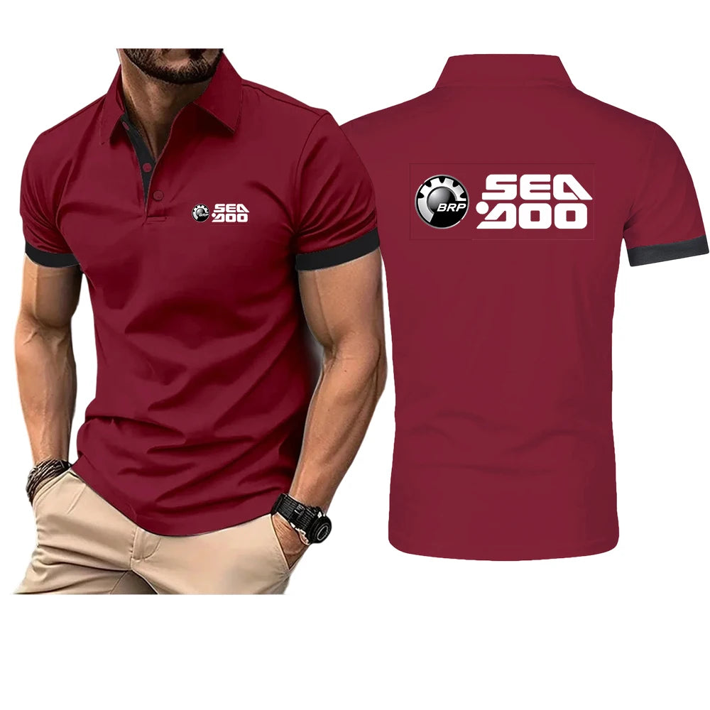 Polo Homme Motif Sea-Doo – Manches Courtes | 5 Coloris, S à 4XL