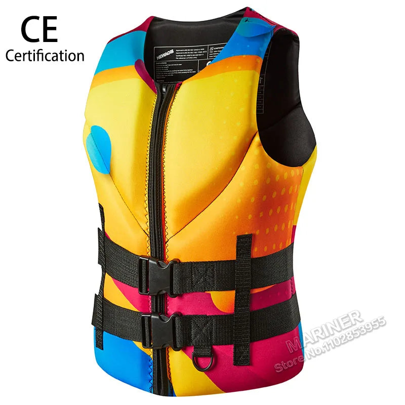 Giubbotto di Galleggiamento in Neoprene – Comp Vest / Impact Vest – Jet Ski, Surf, Kayak, Wakeboard