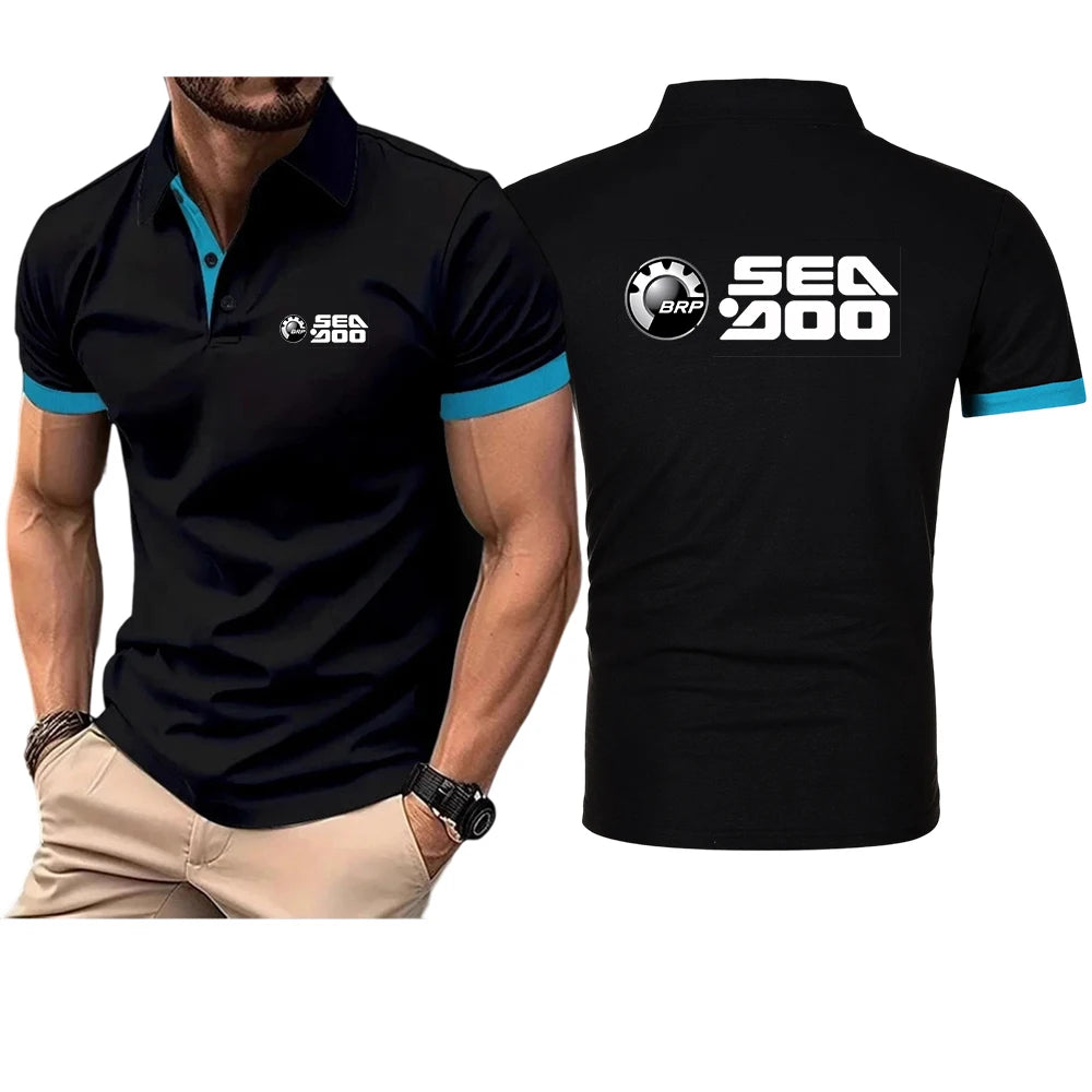 Polo Homme Motif Sea-Doo – Manches Courtes | 5 Coloris, S à 4XL