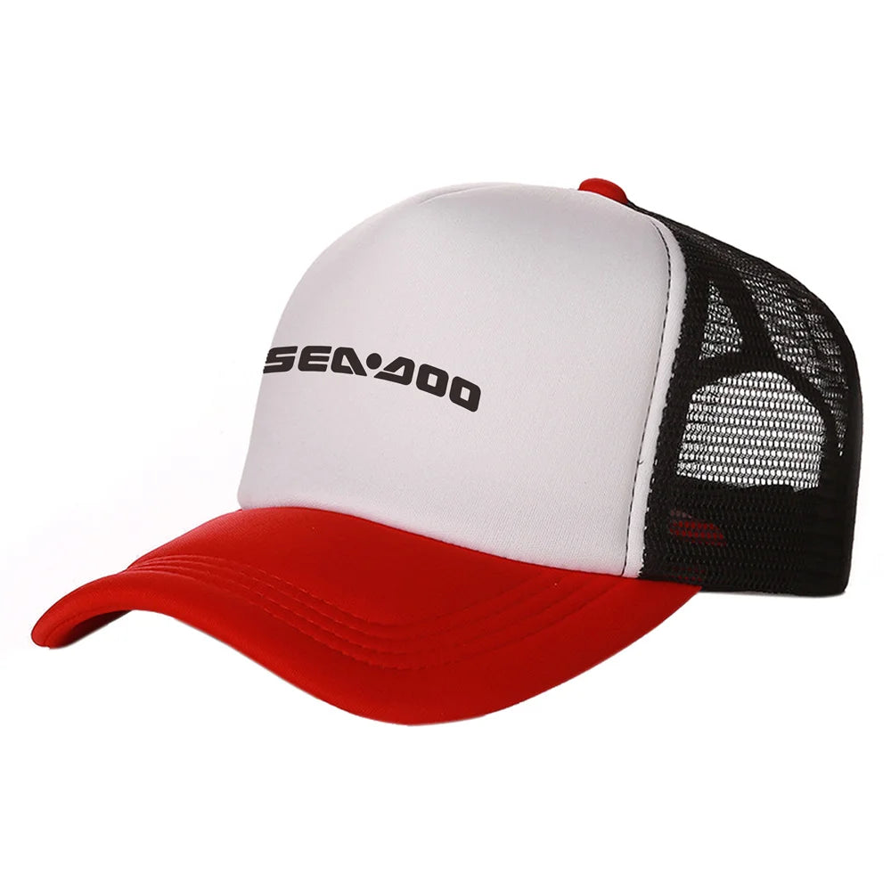 Sea-Doo Trucker Cap – Breathable Mesh, Unisex, Adjustable, Summer Motorcycle Boating