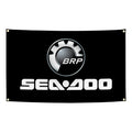 Drapeau Sea-Doo 90x150cm – Tapisserie Polyester Personnalisée Décoration Jet Ski