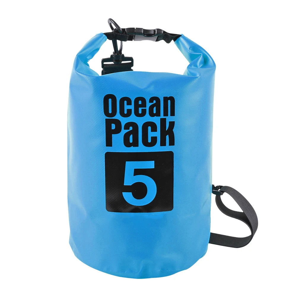 Bolsa Seca Impermeable 2L / 3L / 5L / 10L – Kayak, Balsa, Moto Acuática, Vela, Senderismo