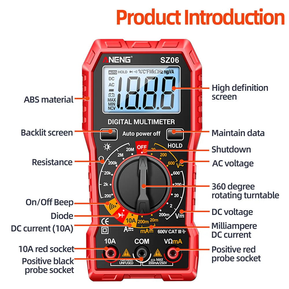 Digital Multimeter Voltage Tester