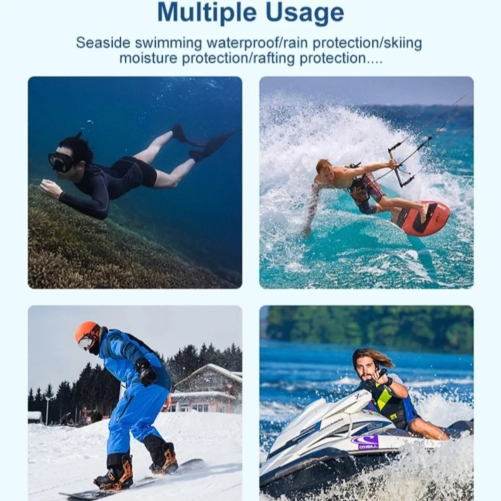 Etui Étanche Flottant Luminescent  pour Téléphone – Jet Ski & Nautisme