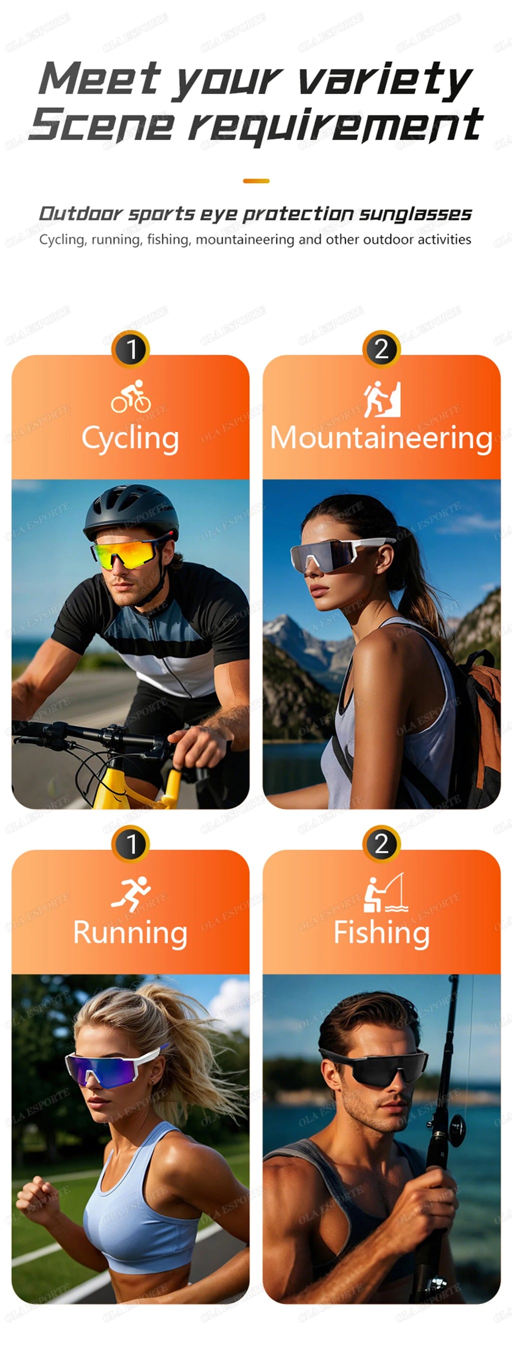 Lunettes Bluetooth audio sport – Appels, Musique, UV400 | Cyclisme & Outdoor