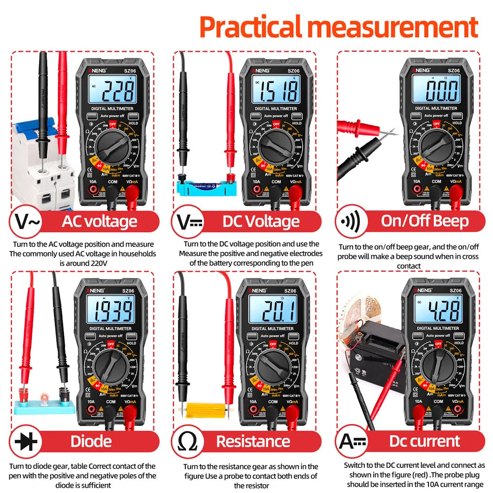 Digital Multimeter Voltage Tester