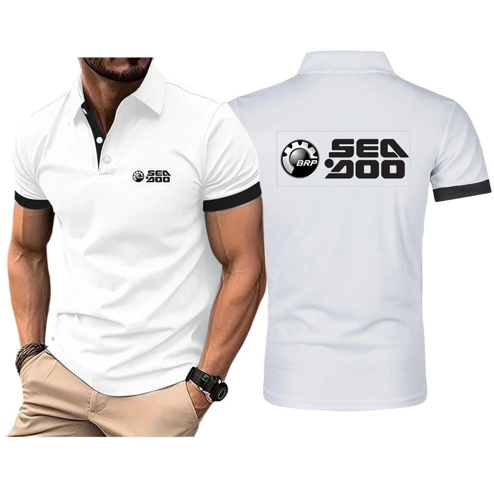 Polo Homme Motif Sea-Doo – Manches Courtes | 5 Coloris, S à 4XL