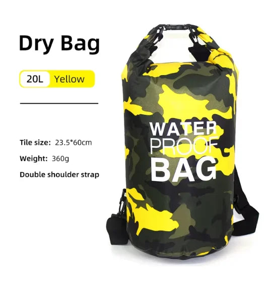 Bolsa Estanca de PVC Scione – 10L / 15L / 20L / 30L – Mochila Náutica