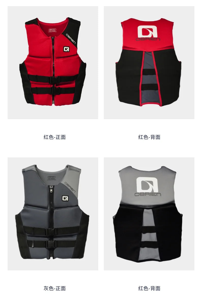 Chaleco de flotabilidad de neopreno – Chaleco de competición/impacto – Moto acuática, surf, kayak, wakeboard
