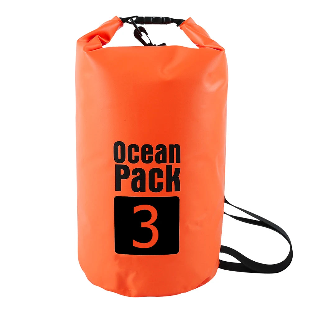 Sac Étanche Dry Bag 2L / 3L / 5L / 10L – Kayak, Raft, Jet Ski, Voile, Randonnée