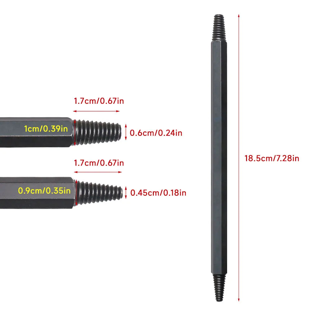 Extracteur de Bougie Cassée – Outil Professionnel 185mm – Acier Allié 40-CR