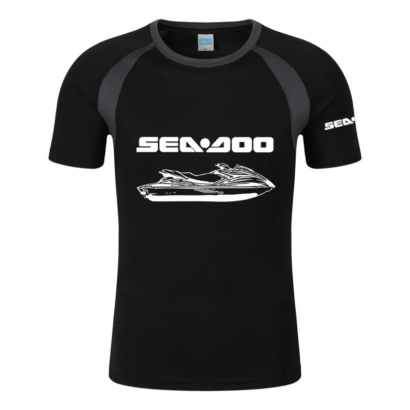 T-shirt Raglan – Col Rond Imprimé - Logo et Jetski SEADOO