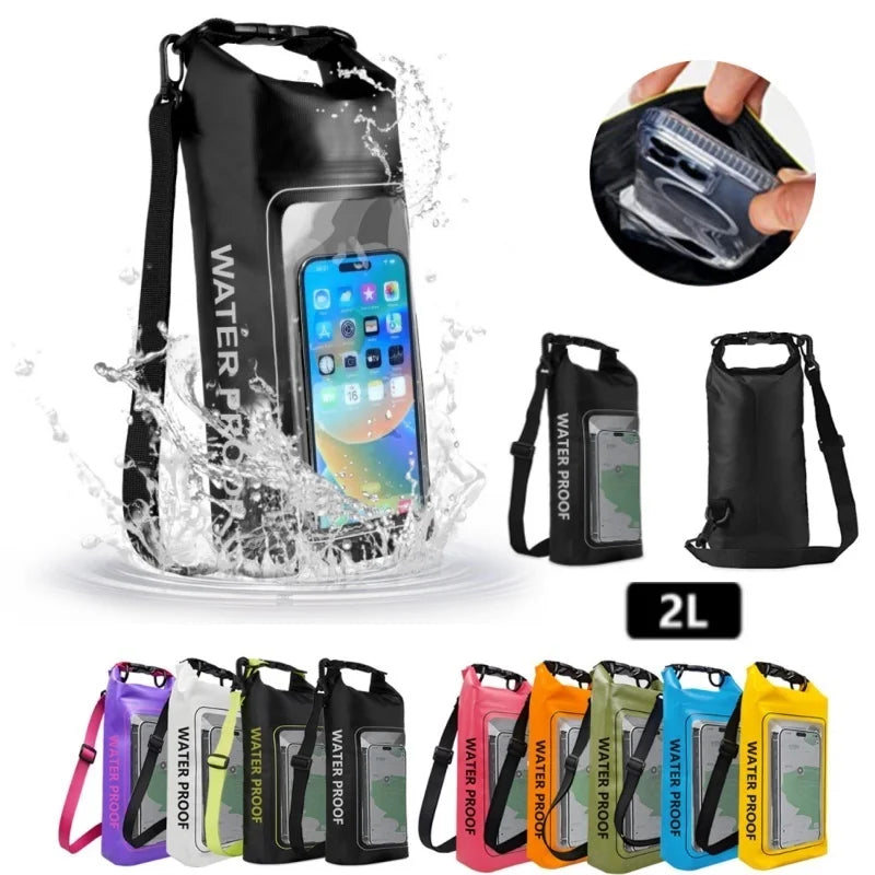 Clyine 2L Waterproof Touch Bag – Compatible Touch Screen – Water Sports