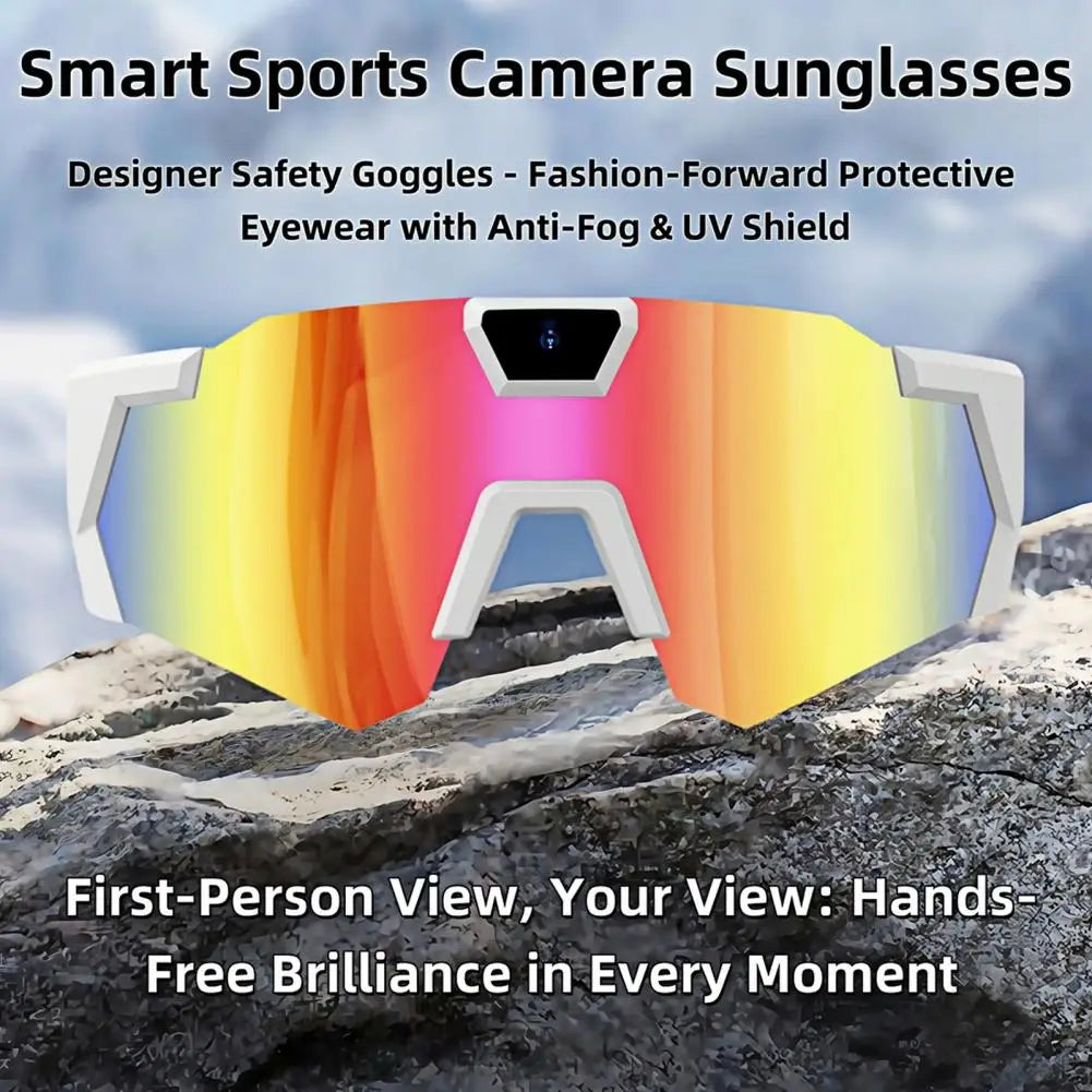 Lunettes connectées caméra intégrée 4K – Vidéo 1080P, Photo 12MP, Wi-Fi | Sport & Outdoor