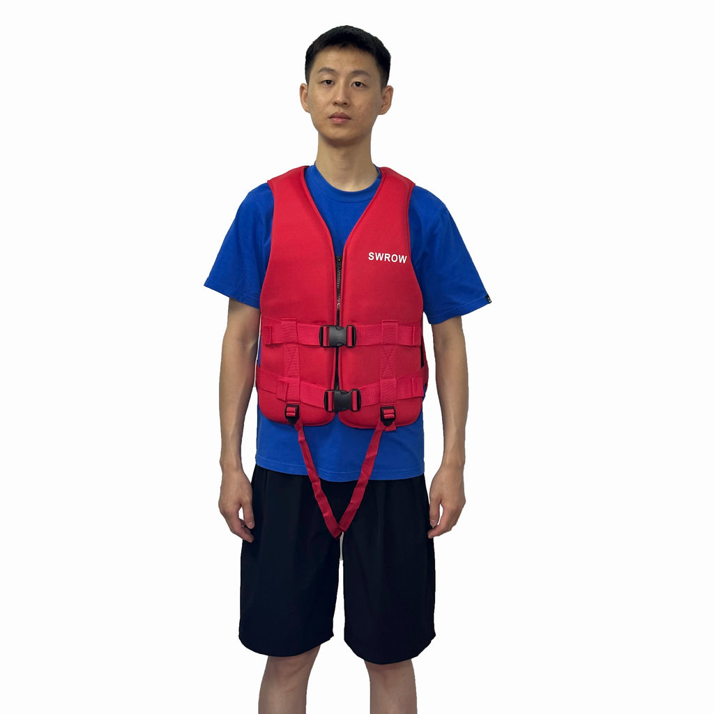 Gilet de Flottabilité SWROW Néoprène – Enfant & Adulte – Kayak, Surf, Rafting | XS à XL
