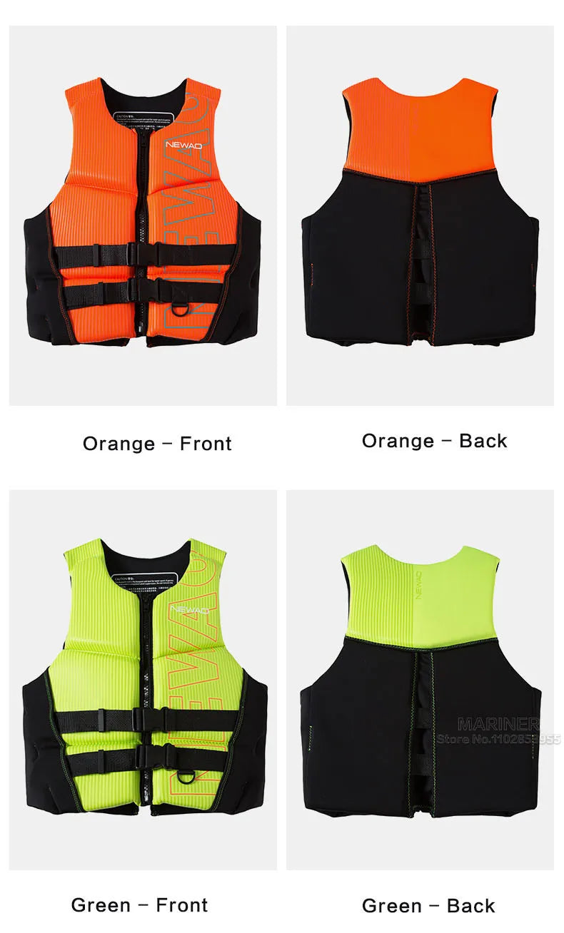 Chaleco de flotabilidad de neopreno – Chaleco de competición/impacto – Moto acuática, surf, kayak, wakeboard