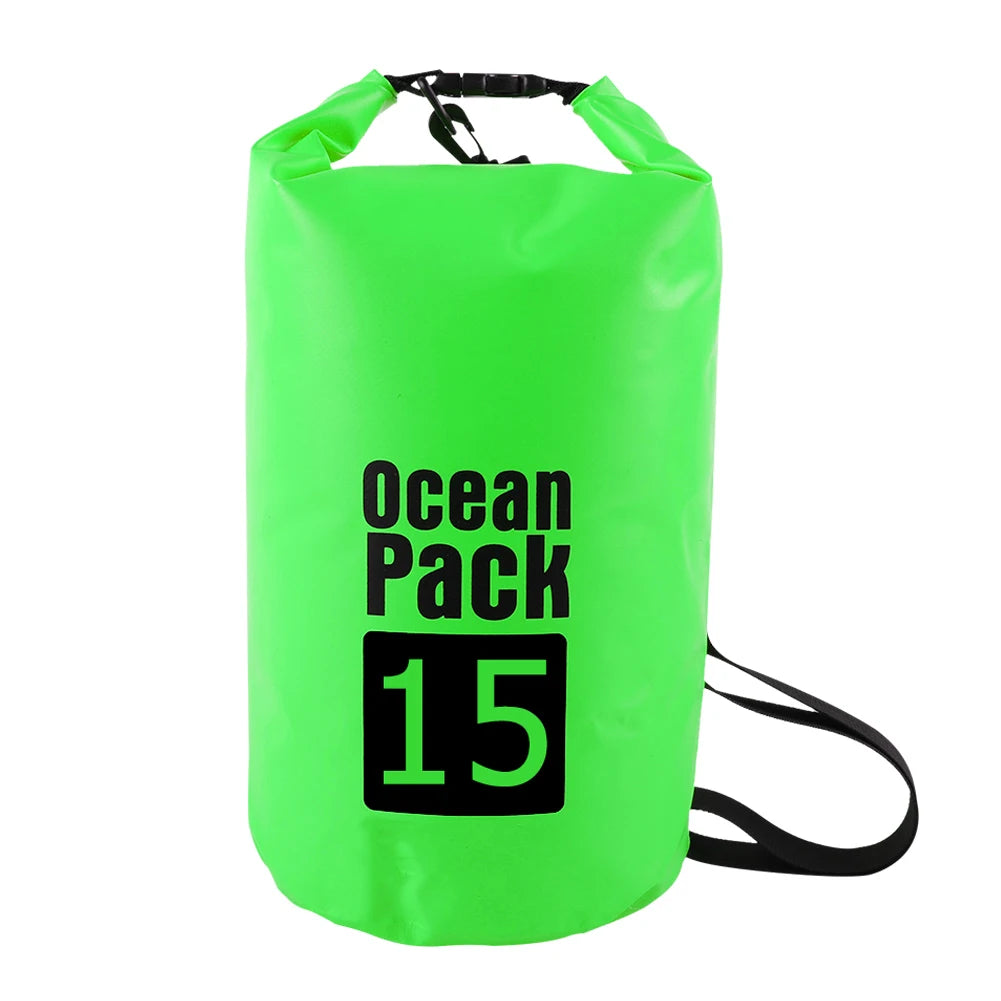 Bolsa Seca Impermeable 2L / 3L / 5L / 10L – Kayak, Balsa, Moto Acuática, Vela, Senderismo