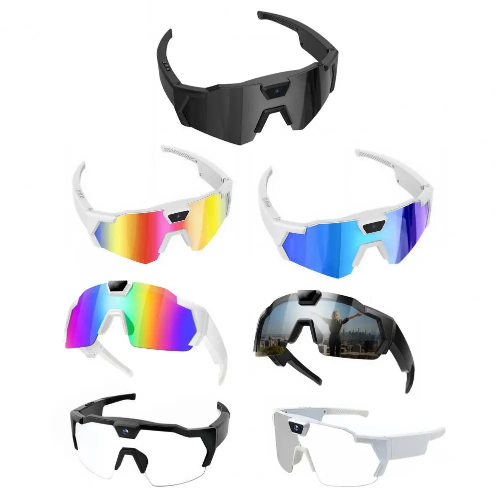 Lunettes connectées caméra intégrée 4K – Vidéo 1080P, Photo 12MP, Wi-Fi | Sport & Outdoor