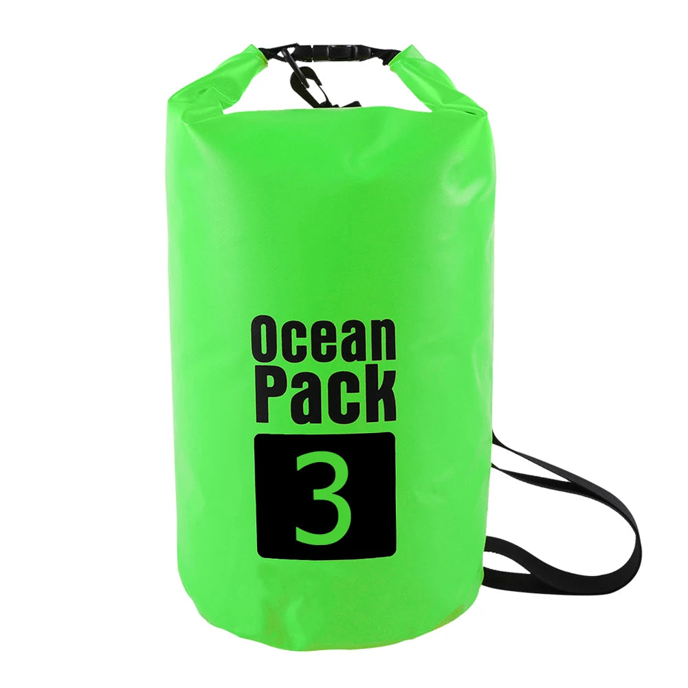 Bolsa Seca Impermeable 2L / 3L / 5L / 10L – Kayak, Balsa, Moto Acuática, Vela, Senderismo