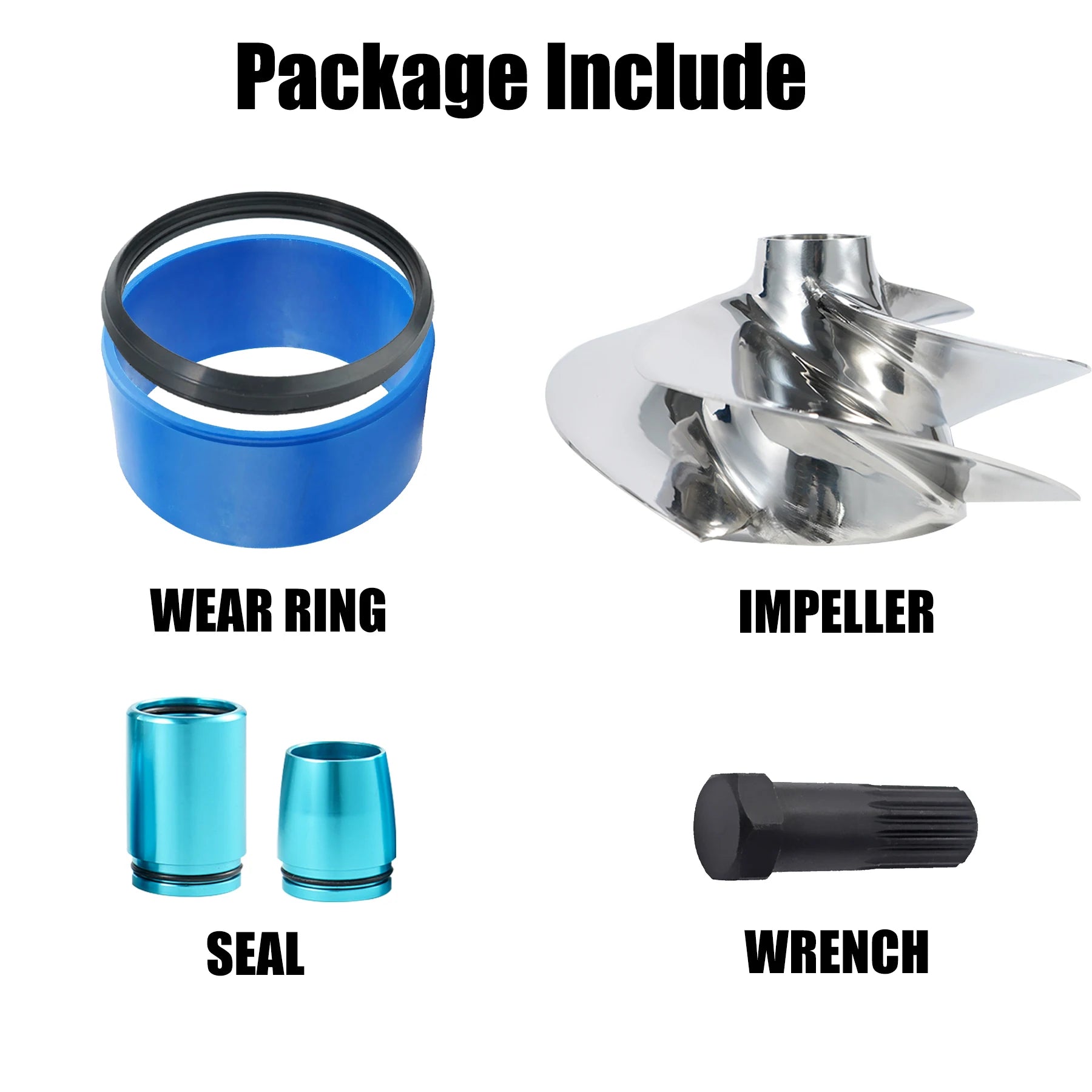 Kit Completo de Propulsión Sea-Doo GTI / SE 130 – Reemplaza Solas SR-CD-10/18 – 155,5mm
