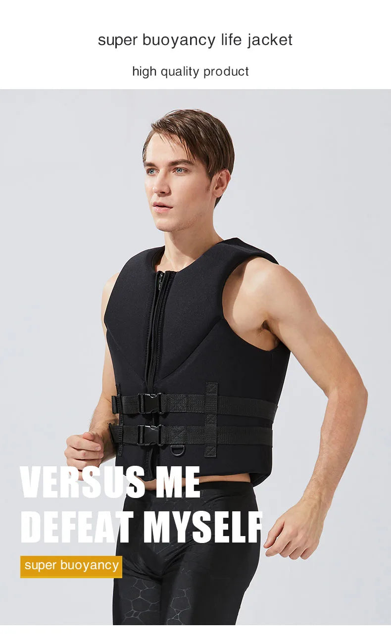 Gilet de Flotabilité Adulte Néoprène – CE – Jet Ski, Kayak, Surf, Rafting