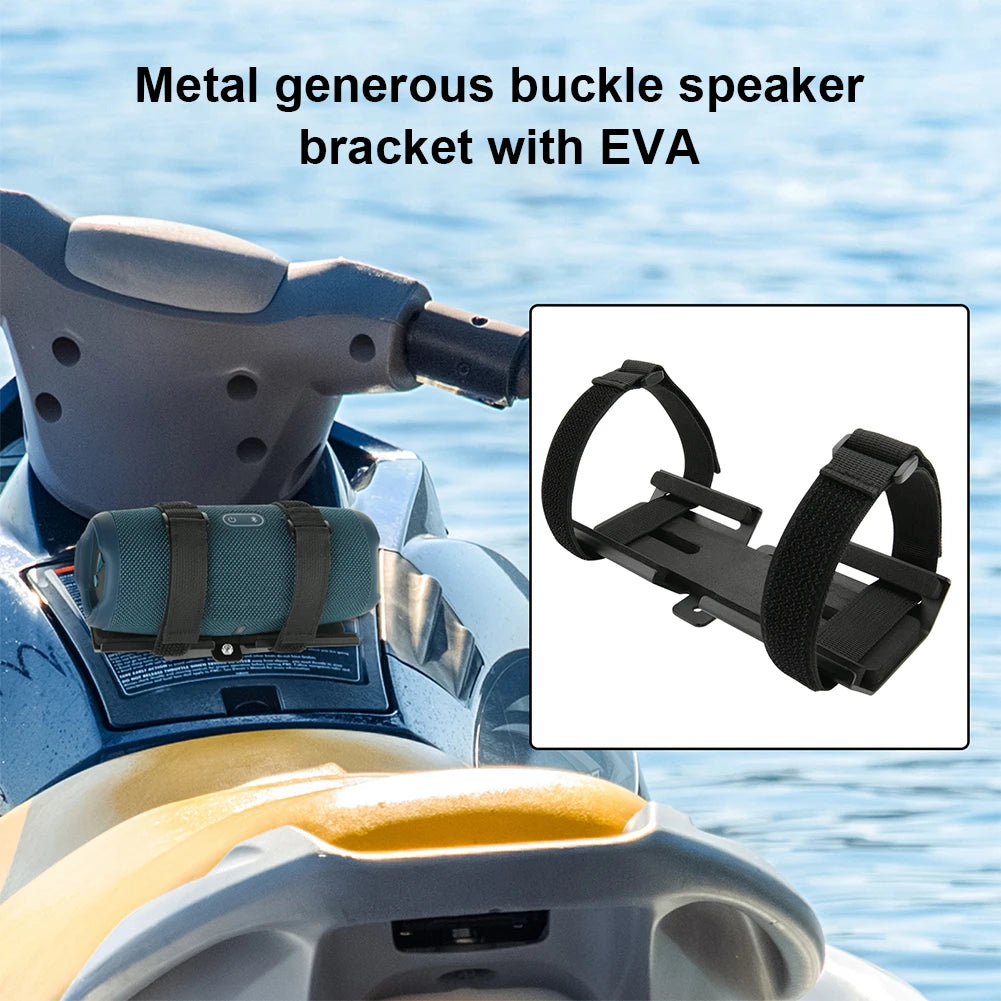 Support Universel Enceinte Bluetooth – Fixation Jetski + Sangle Nylon