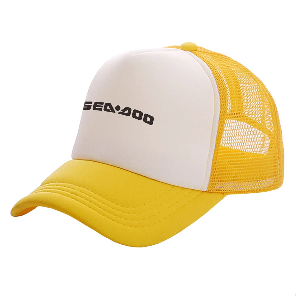 Sea-Doo Trucker Cap – Breathable Mesh, Unisex, Adjustable, Summer Motorcycle Boating