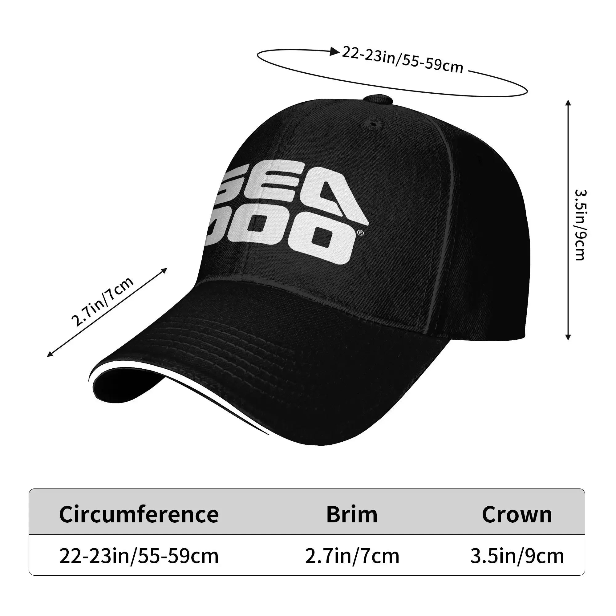 Sea-Doo Team Cap – Unisex Baseball Cap, Polyester, Adjustable – 8 Colors