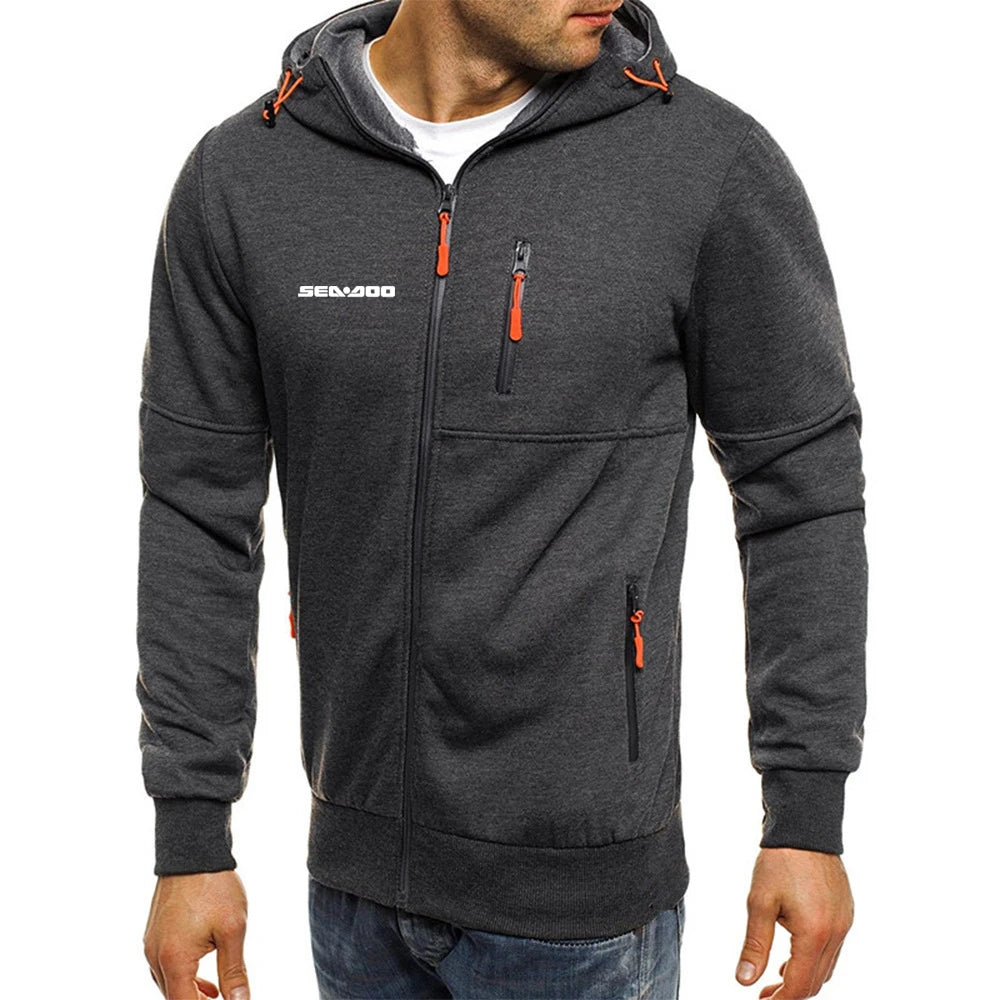 Sweat zippé à capuche Sea-Doo en coton – 3 coloris | S à 4XL