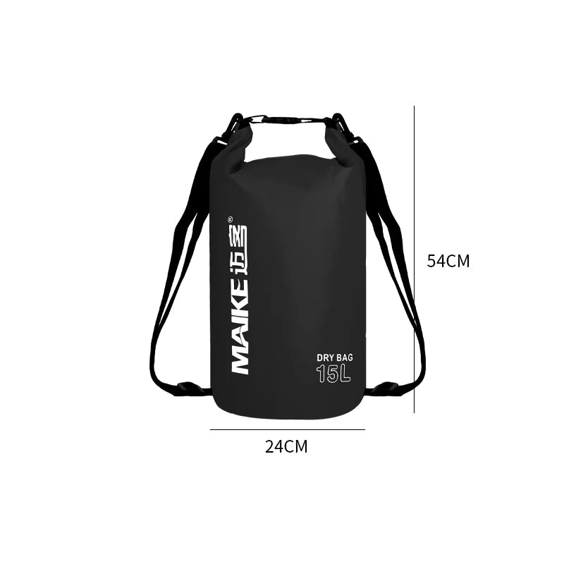 Bolsa estanca Maike Dry Bag – 5L / 10L / 15L – Kayak, Moto acuática, Senderismo