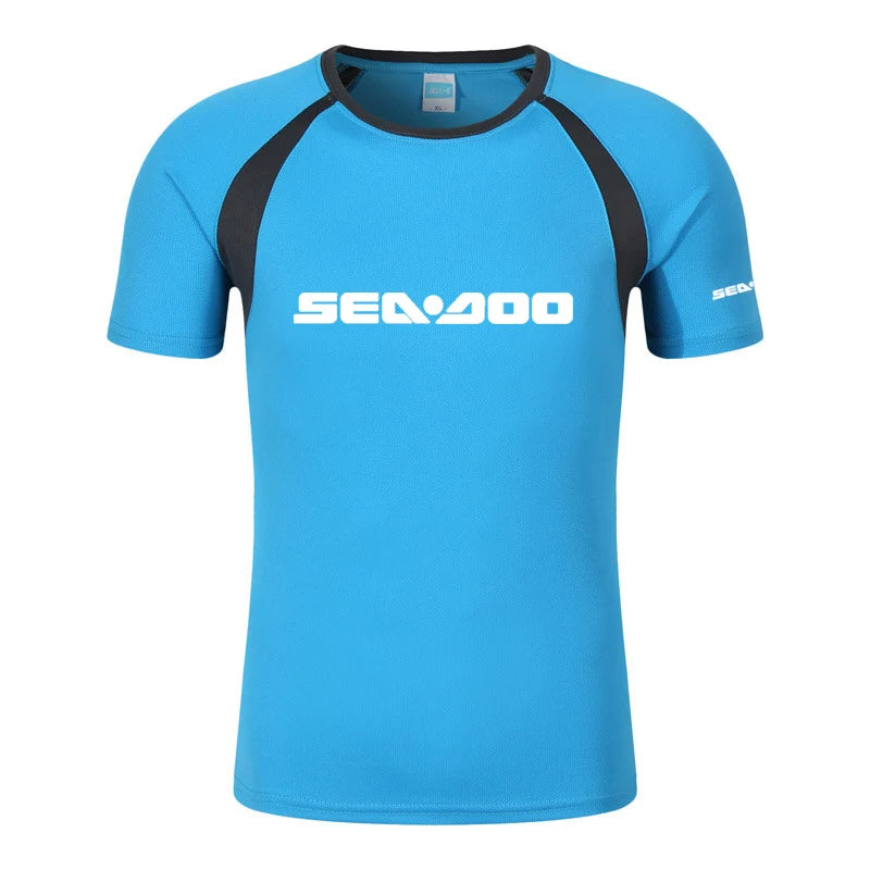 Camiseta de manga corta raglán Sea-Doo – Streetwear con logo