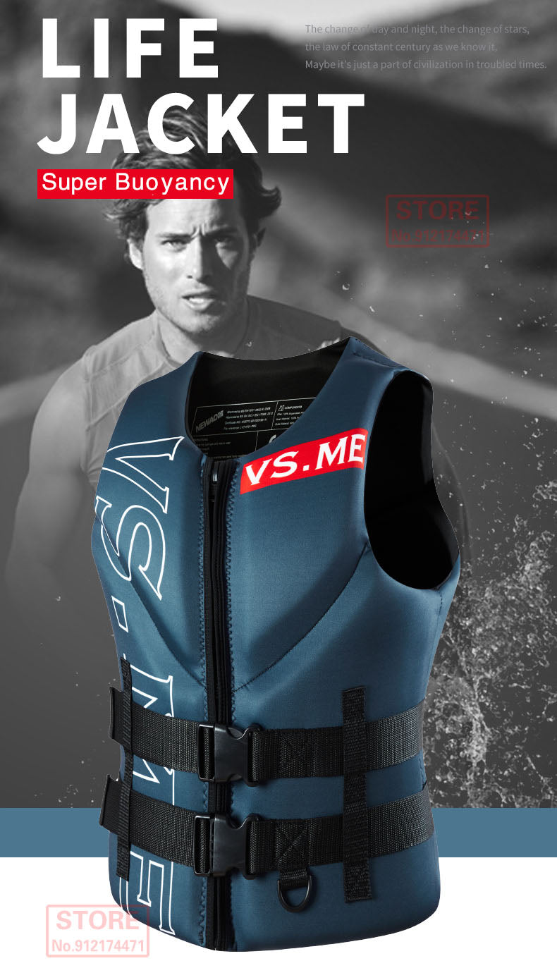Gilet de Flotabilité Adulte Néoprène – CE – Jet Ski, Kayak, Surf, Rafting