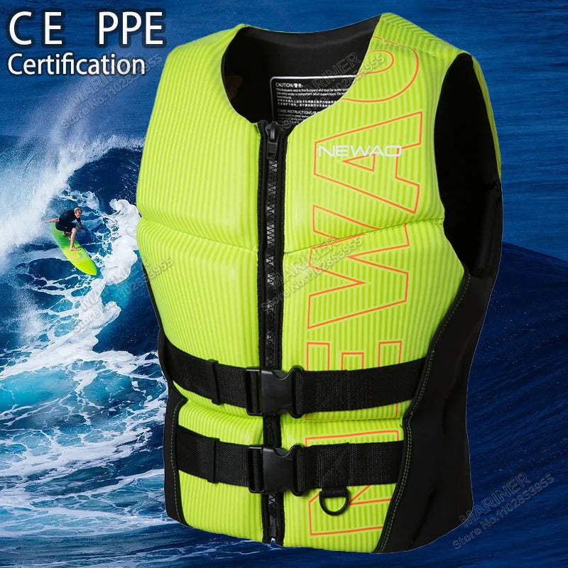 Giubbotto di Galleggiamento in Neoprene – Comp Vest / Impact Vest – Jet Ski, Surf, Kayak, Wakeboard