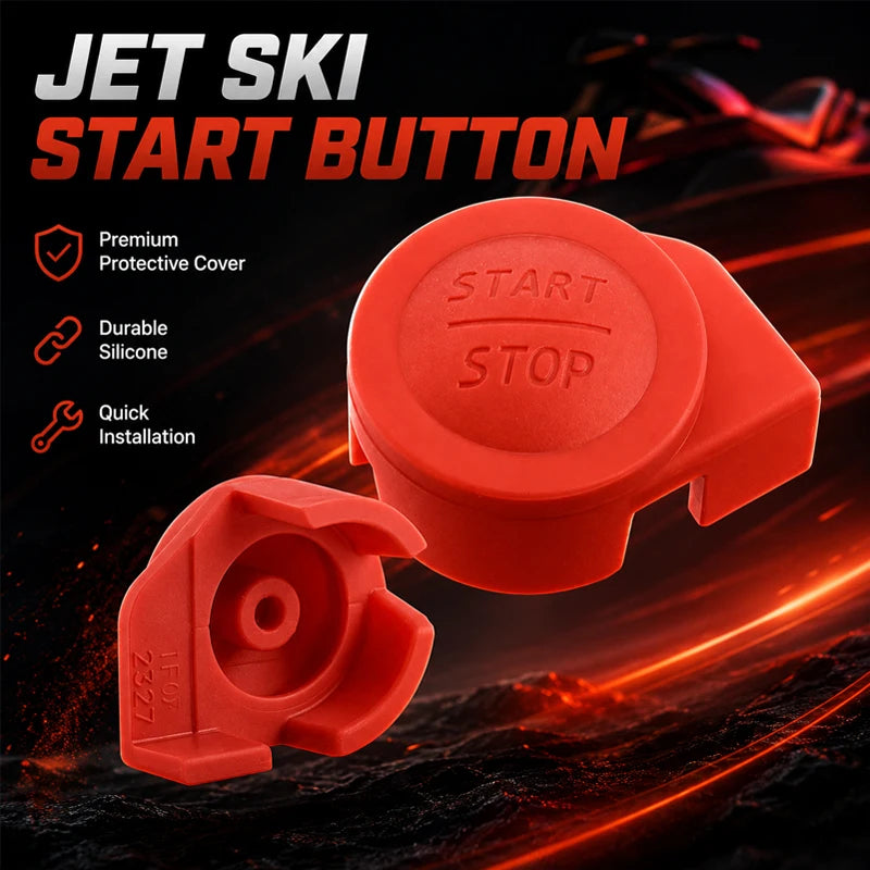Cubierta de botón de arranque/parada Sea-Doo de repuesto 277002327 - Tapa de interruptor roja resistente al desgaste para PWC