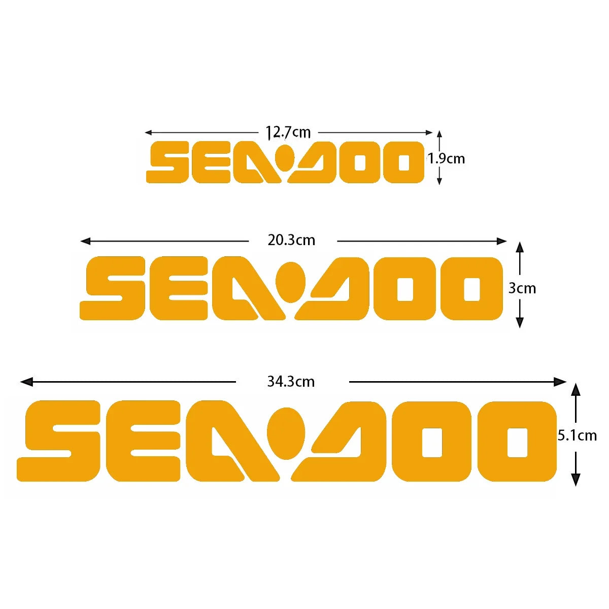 Stickers Vinyle Sea-Doo – Décalcomanies Jet Ski Réfléchissantes | Set ou Pièce