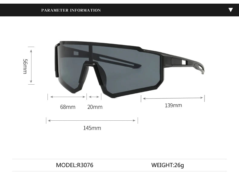 Lunettes de sport anti-UV400 – Cyclisme, Randonnée, Sports Nautiques
