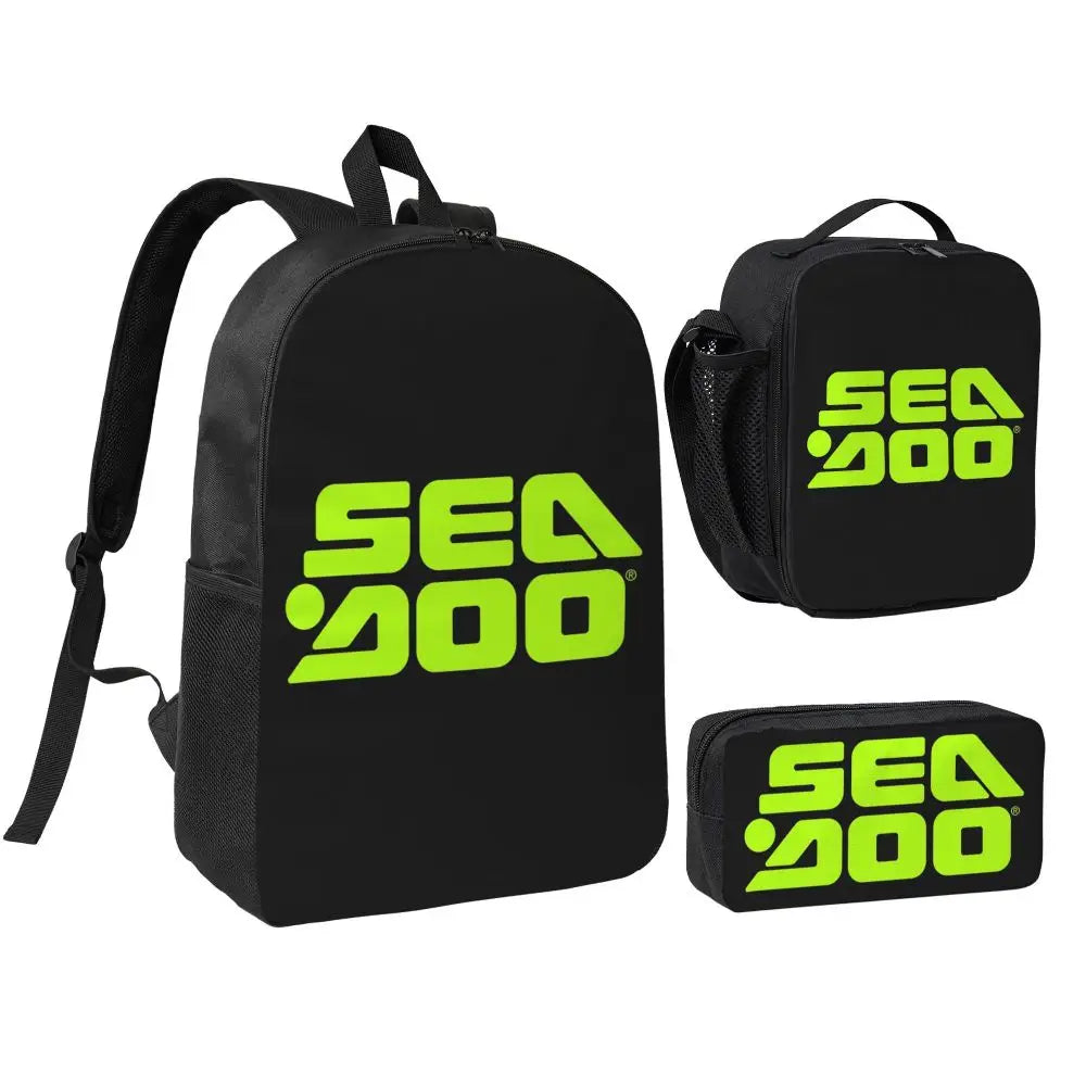 Set 3 Pezzi Sea-Doo BRP Marine – Zaino + Borsa Termica + Astuccio | Scuola & Nautica