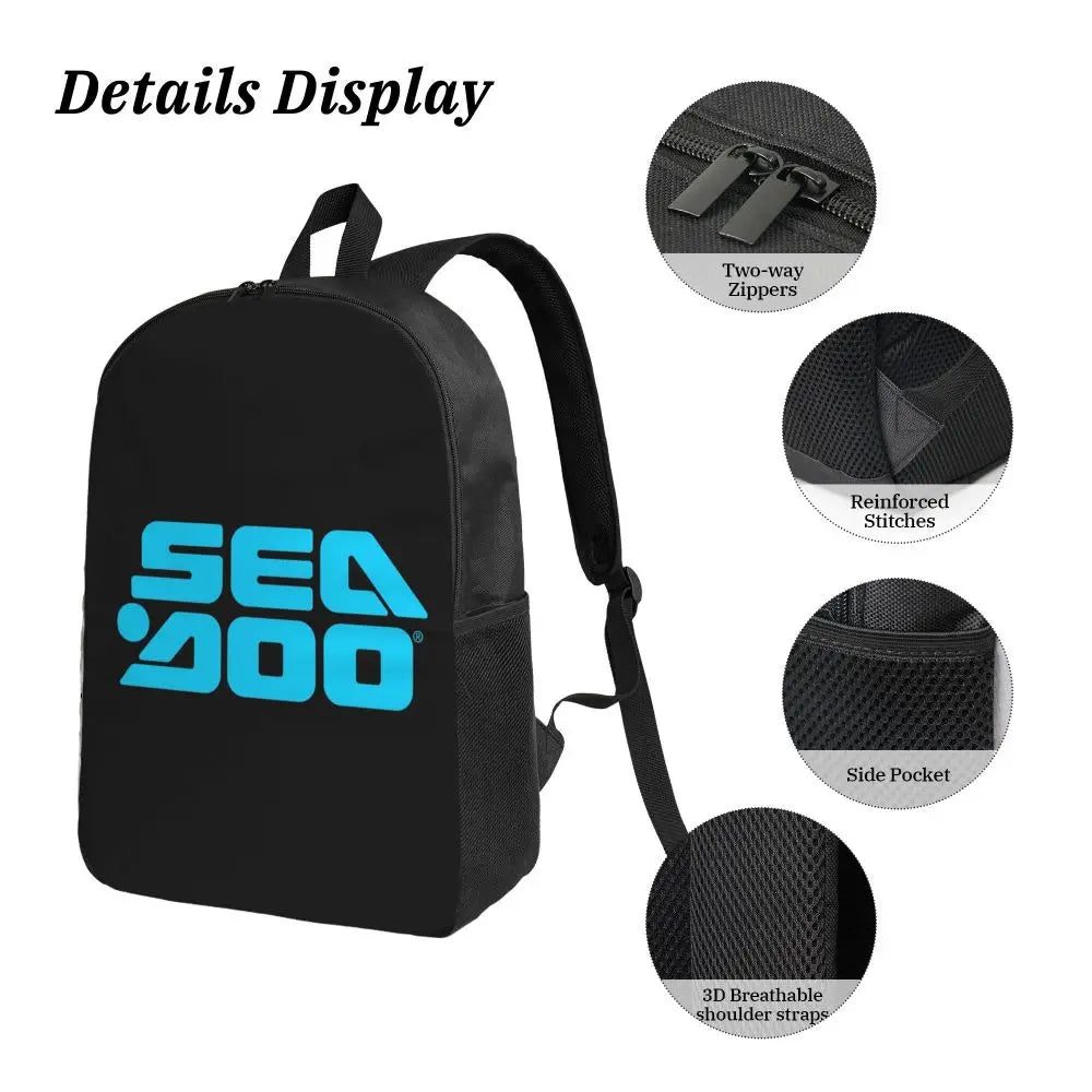 Set 3 Pezzi Sea-Doo BRP Marine – Zaino + Borsa Termica + Astuccio | Scuola & Nautica