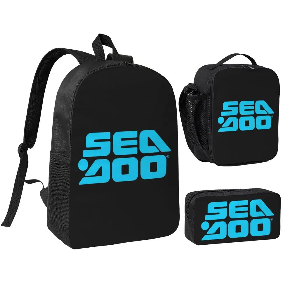 Set 3 Pezzi Sea-Doo BRP Marine – Zaino + Borsa Termica + Astuccio | Scuola & Nautica