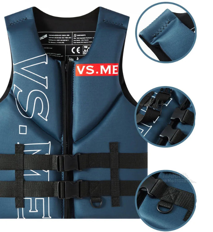 Chaleco de flotabilidad de neopreno – Chaleco de competición/impacto – Moto acuática, surf, kayak, wakeboard