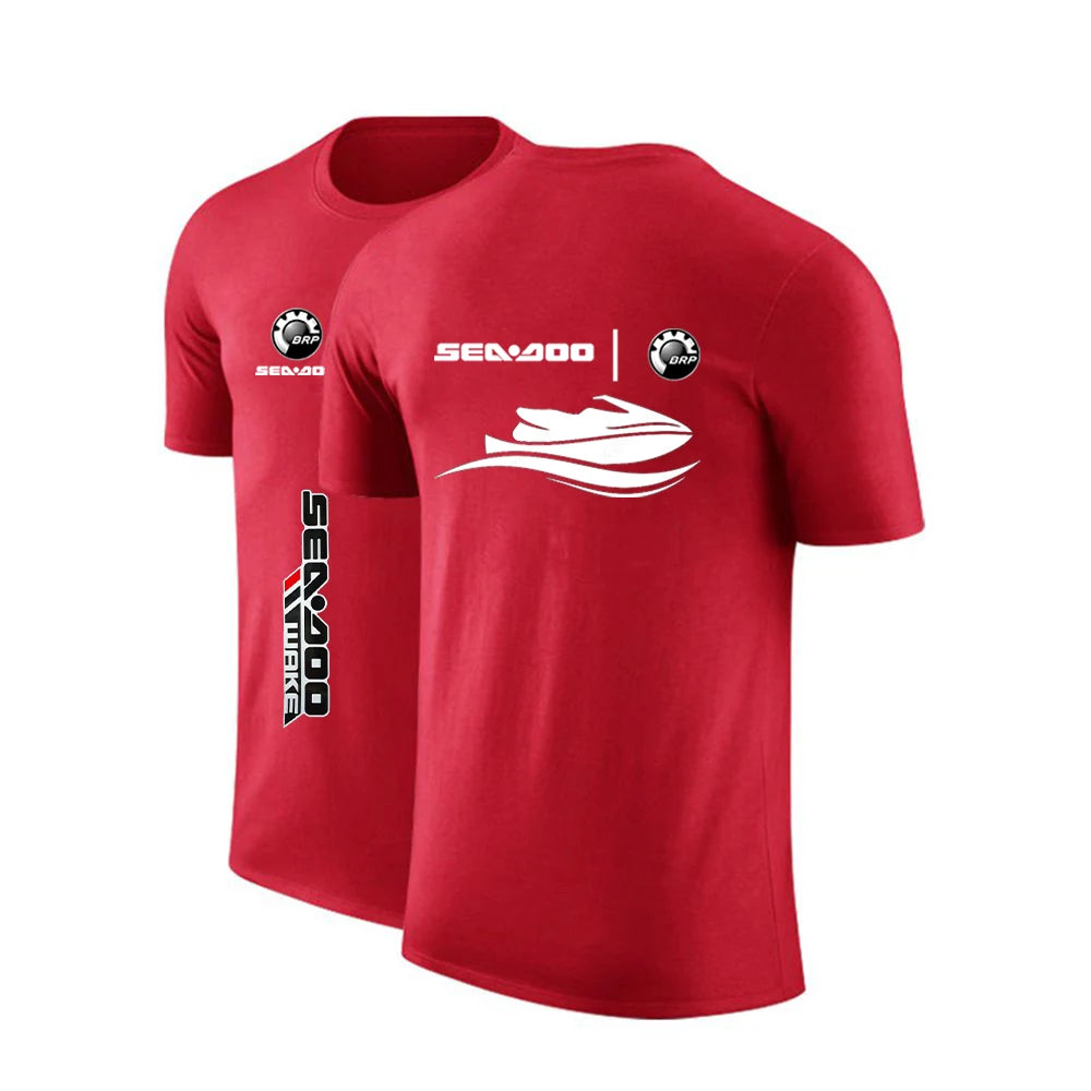 Camiseta Sea-Doo – Algodón Casual Cuello Redondo Manga Corta