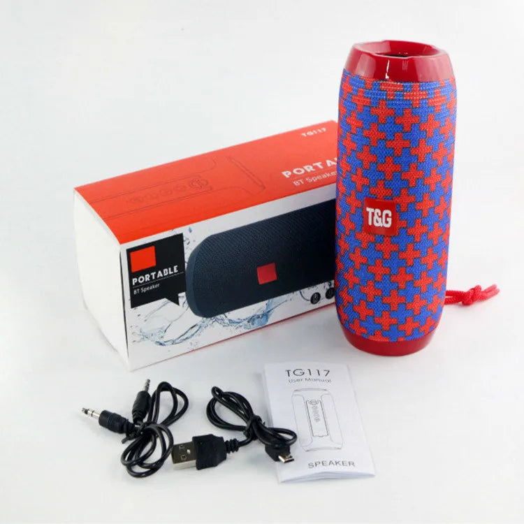 T&G TG-117 Portable Bluetooth Speaker – Stereo Sound, Deep Bass & FM Radio